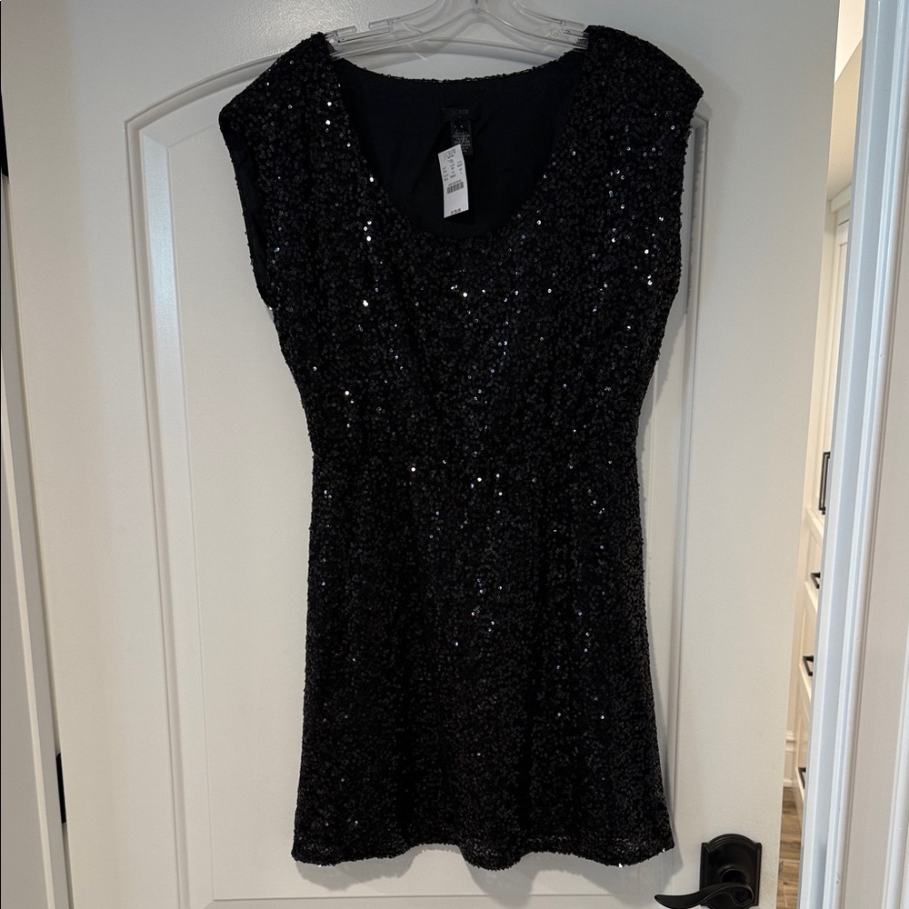 J.Crew Factory Black Sequin Dress